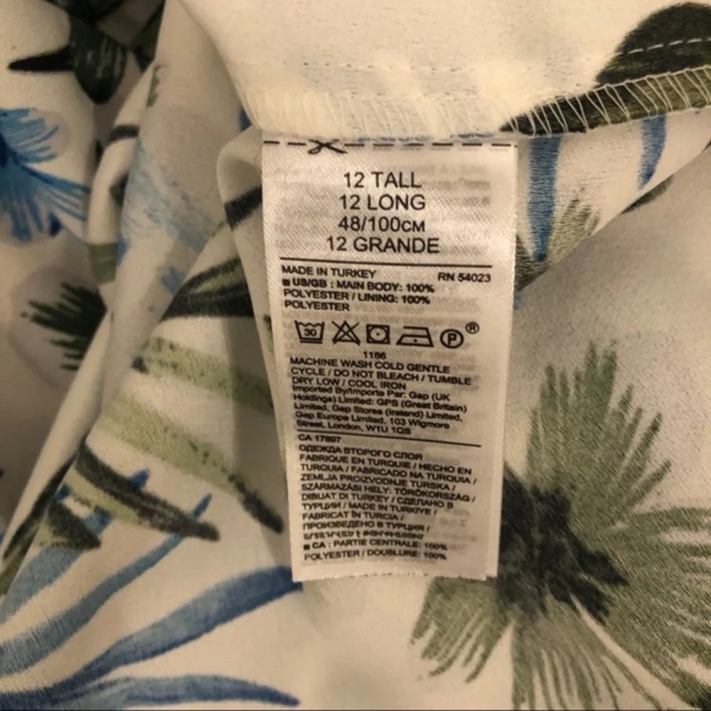 NEW Banana Republic White Tropical Floral Jumpsuit - Picture 8 of 8